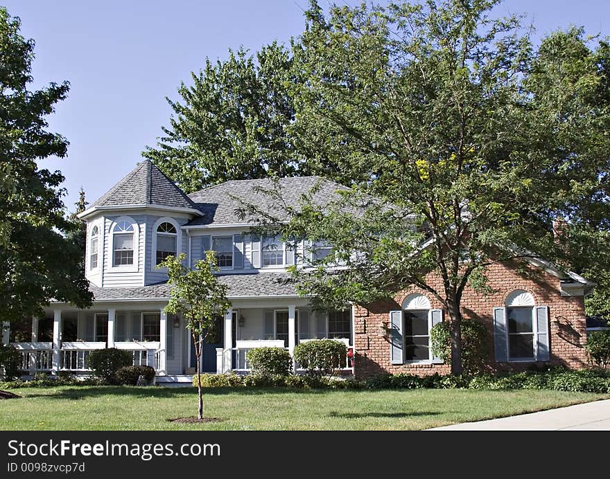 Modern Victorian home in an exclusive suburb.