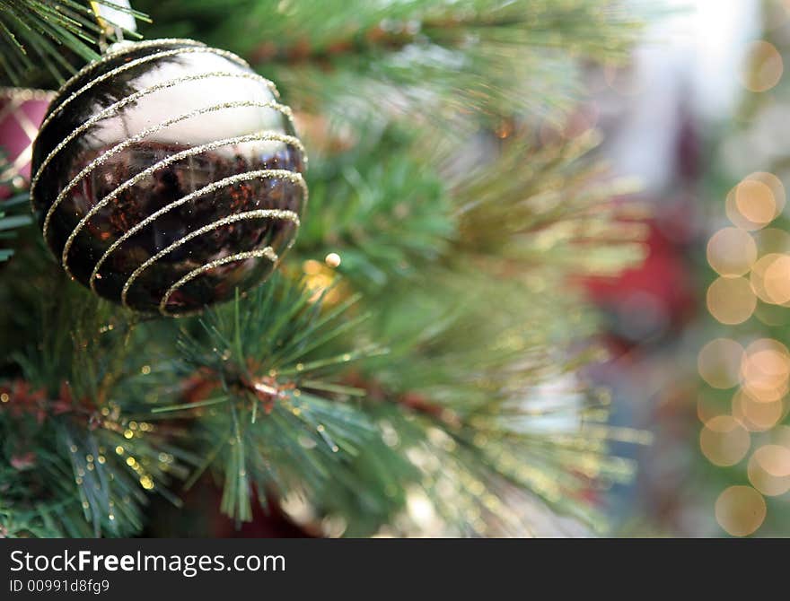 Christmas decoration on a xmas tree