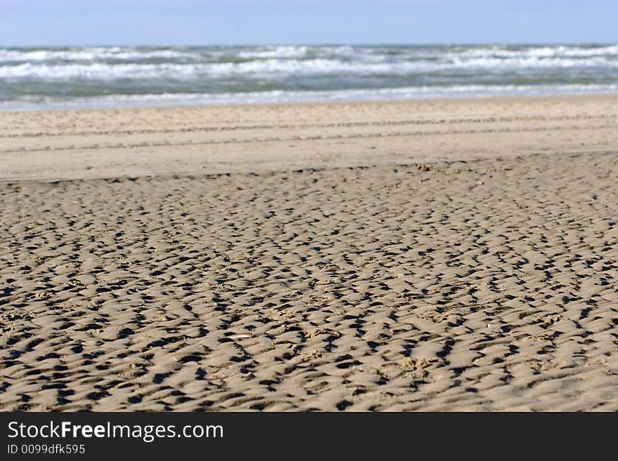 On the beach