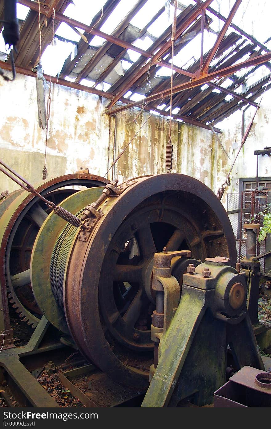 Abandoned mine building