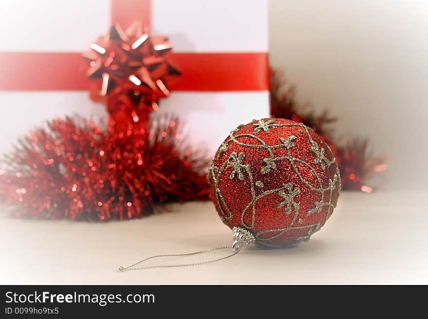 Colorful decorations and wrappings preparing for Christmas. Colorful decorations and wrappings preparing for Christmas