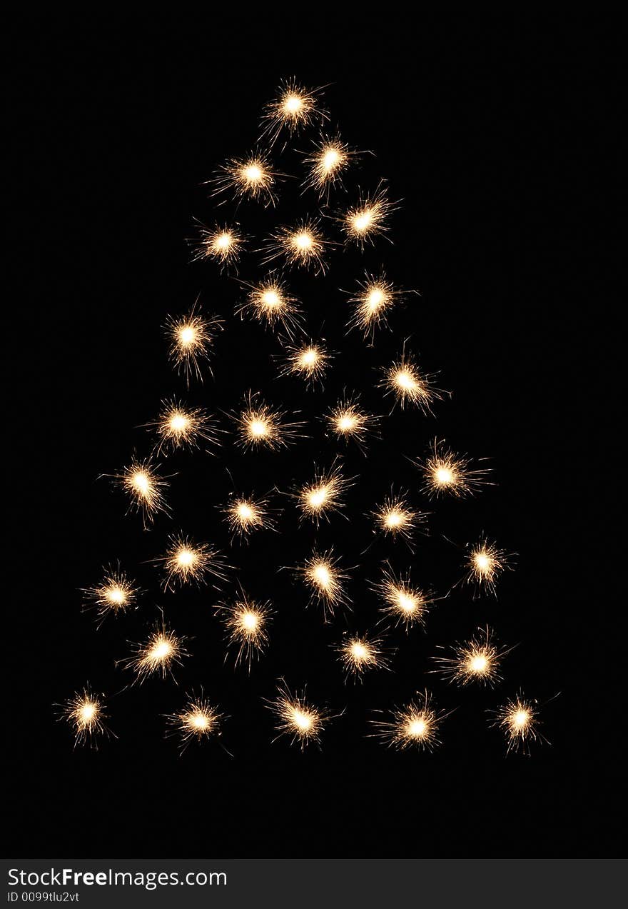 Sparkler christmas tree 2