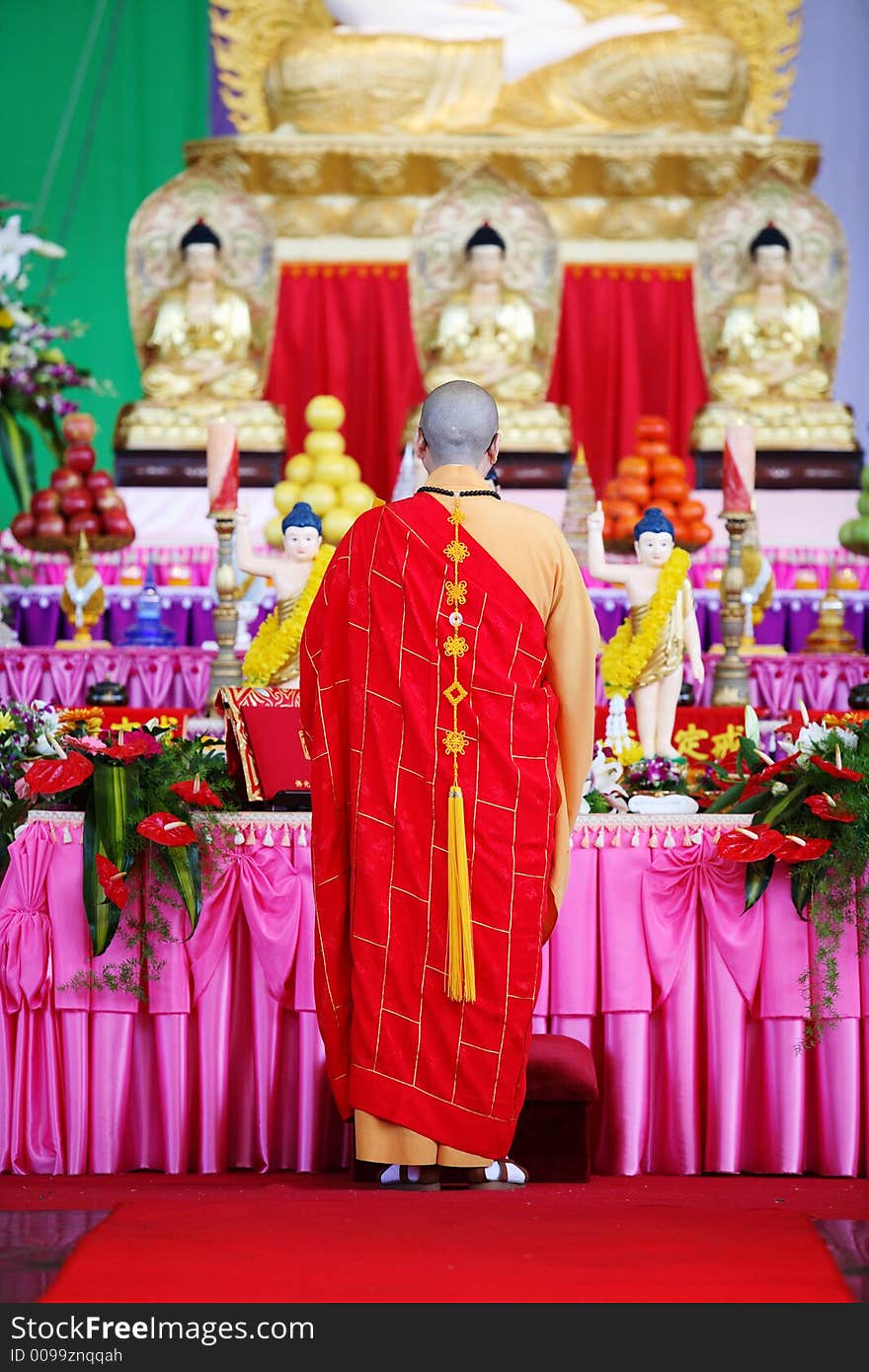 Monks ready for the ceremony at brisbane, australia. Monks ready for the ceremony at brisbane, australia