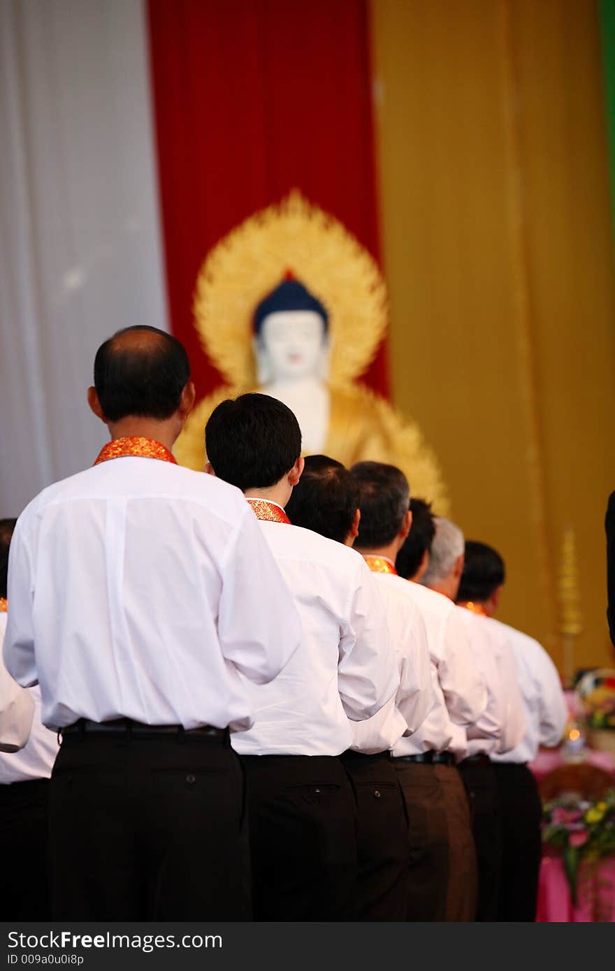 Monks ready for the ceremony at brisbane, australia. Monks ready for the ceremony at brisbane, australia