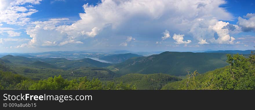 Bautiful view on the danube bend. Bautiful view on the danube bend.