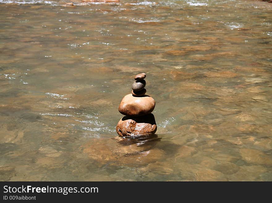 Water Carnes at Zion Canyon Narrows River