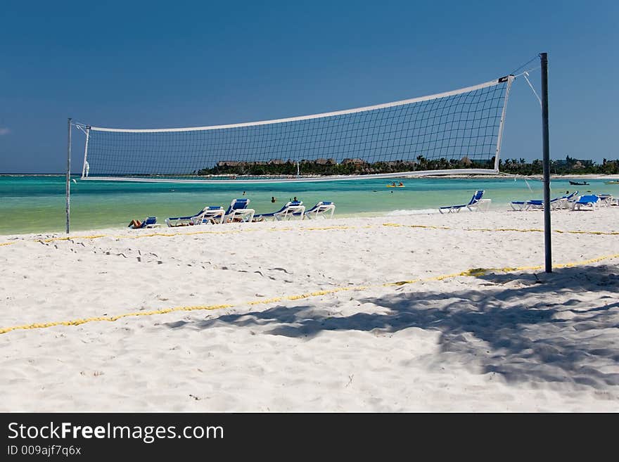 Mexico on beach net