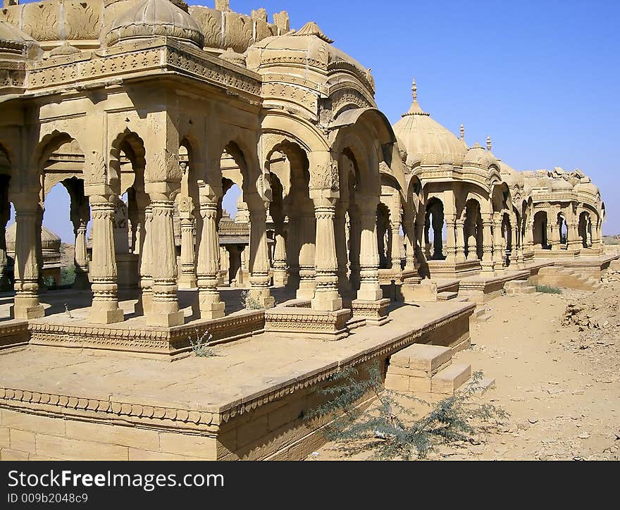 Catacombs in the middle of the desert