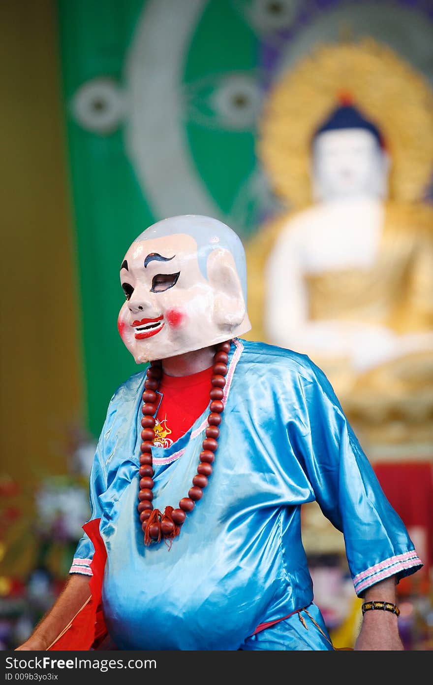 A dancer performs at Buddha Festival. A dancer performs at Buddha Festival