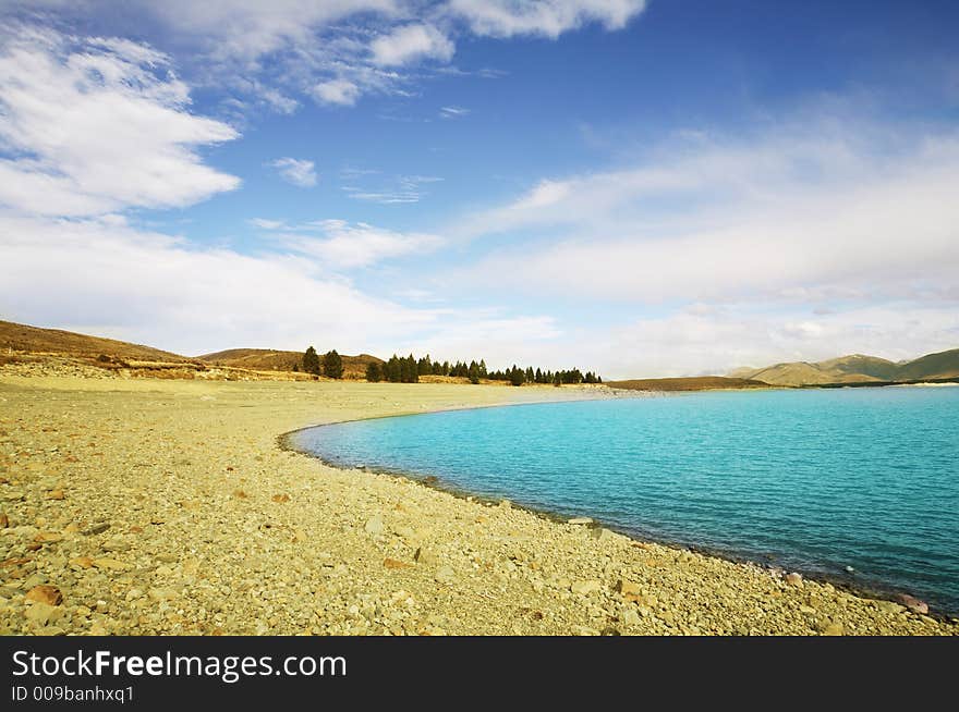 Wonderful Lake Tekapo, New Zealand. Wonderful Lake Tekapo, New Zealand.