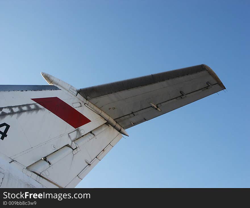 Tail of the plane (Tu - 154, Russia)