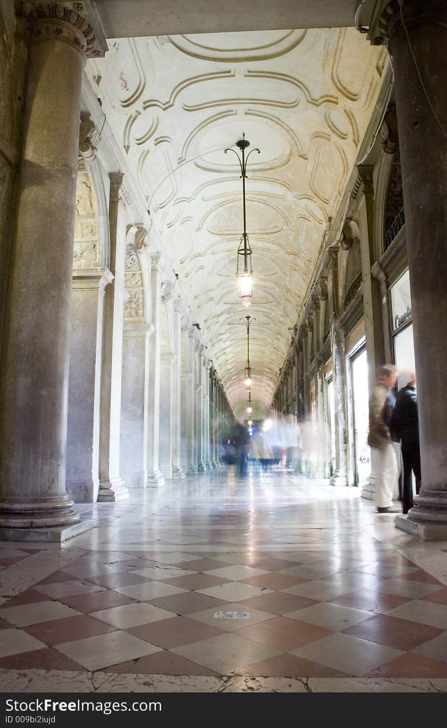 Corridor at night