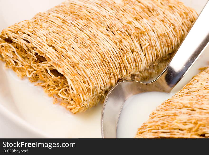 Wheat biscuit breakfast