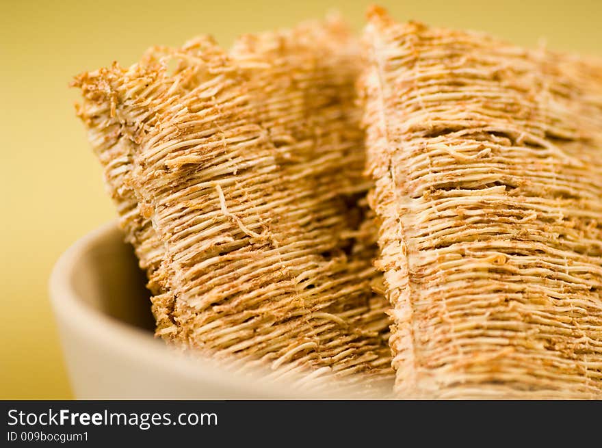 Wheat biscuit breakfast