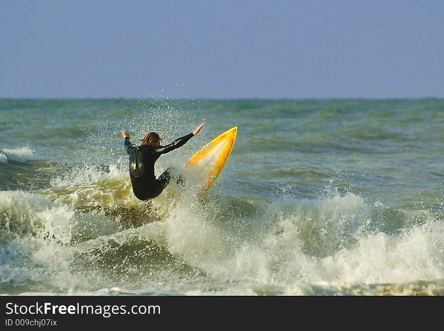 Crazy surfing