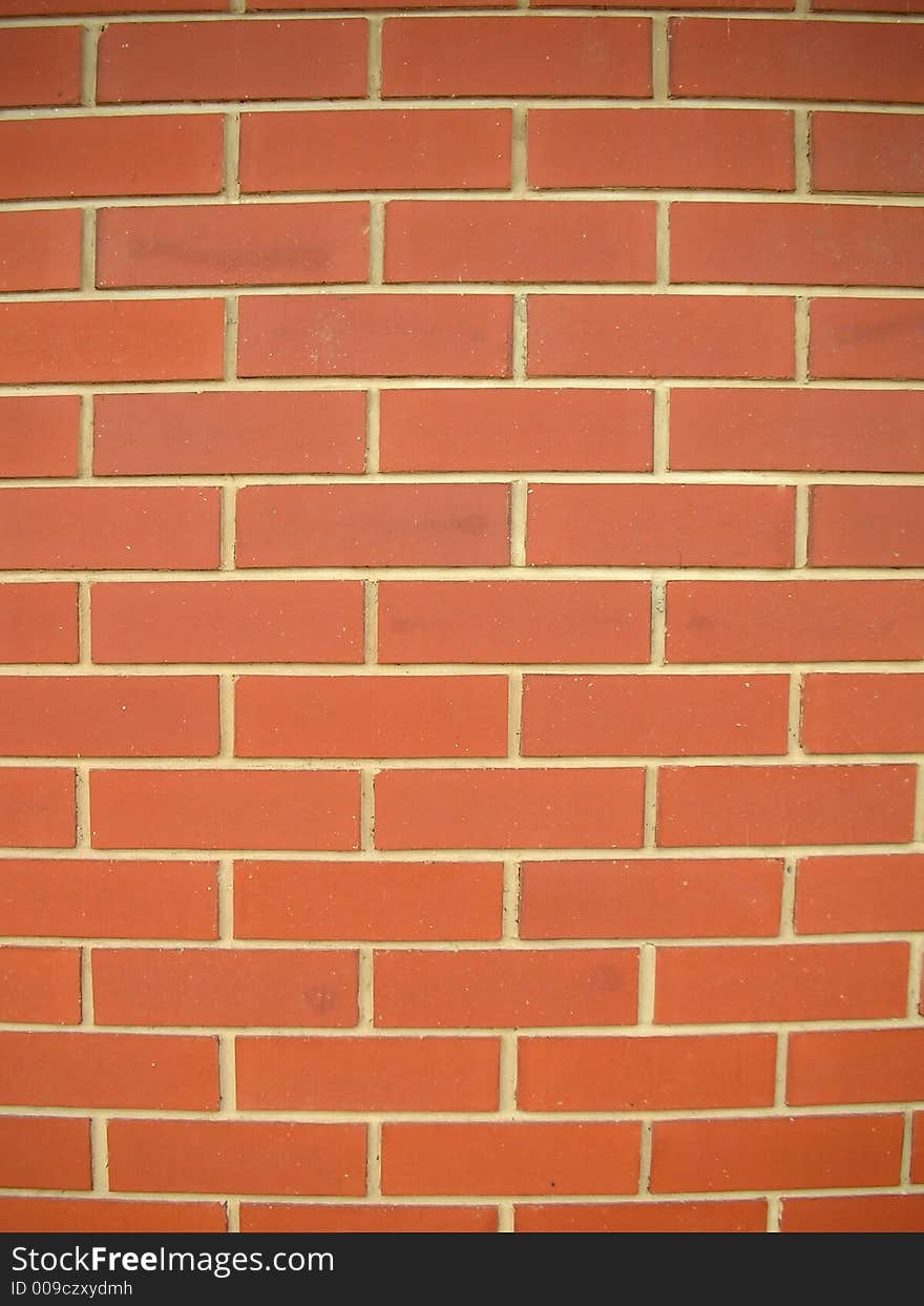 Wall background made from standard red bricks. Wall background made from standard red bricks