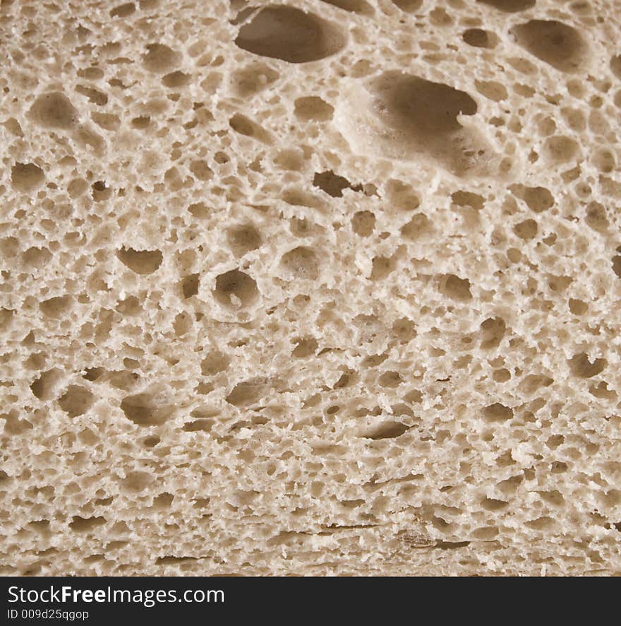 Detail of slice of czech bread. Detail of slice of czech bread