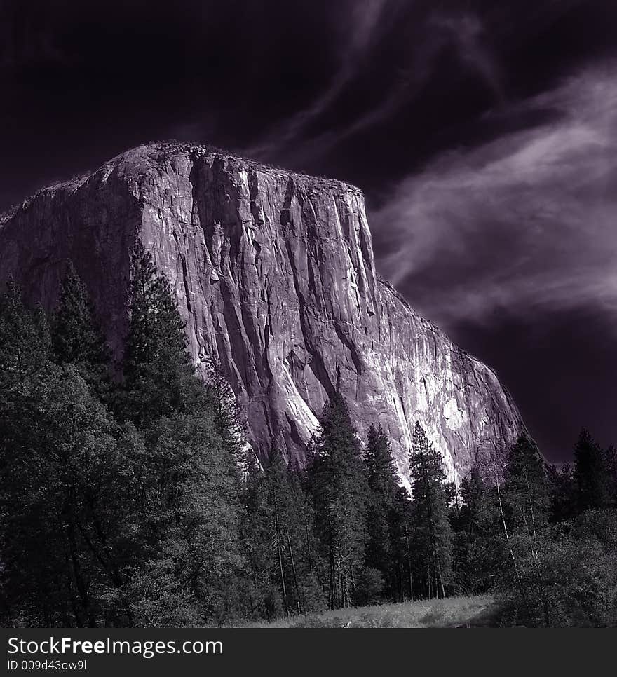 The Power of El Capitan in Yosemite Valley, Toned