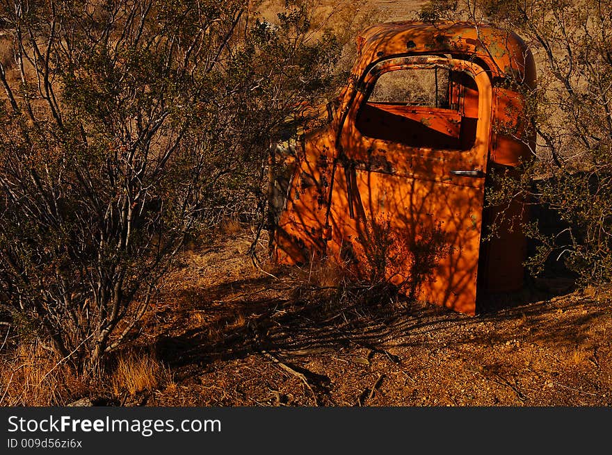 Vintage Rusted Truck Left to die along the road