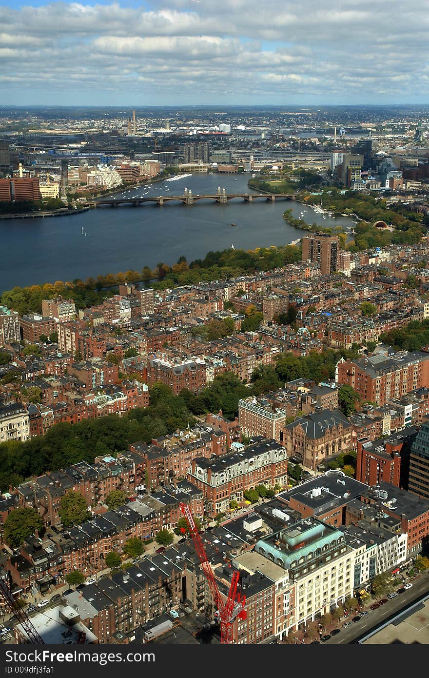 Charles River and Longfellow bridge in Boston. Charles River and Longfellow bridge in Boston