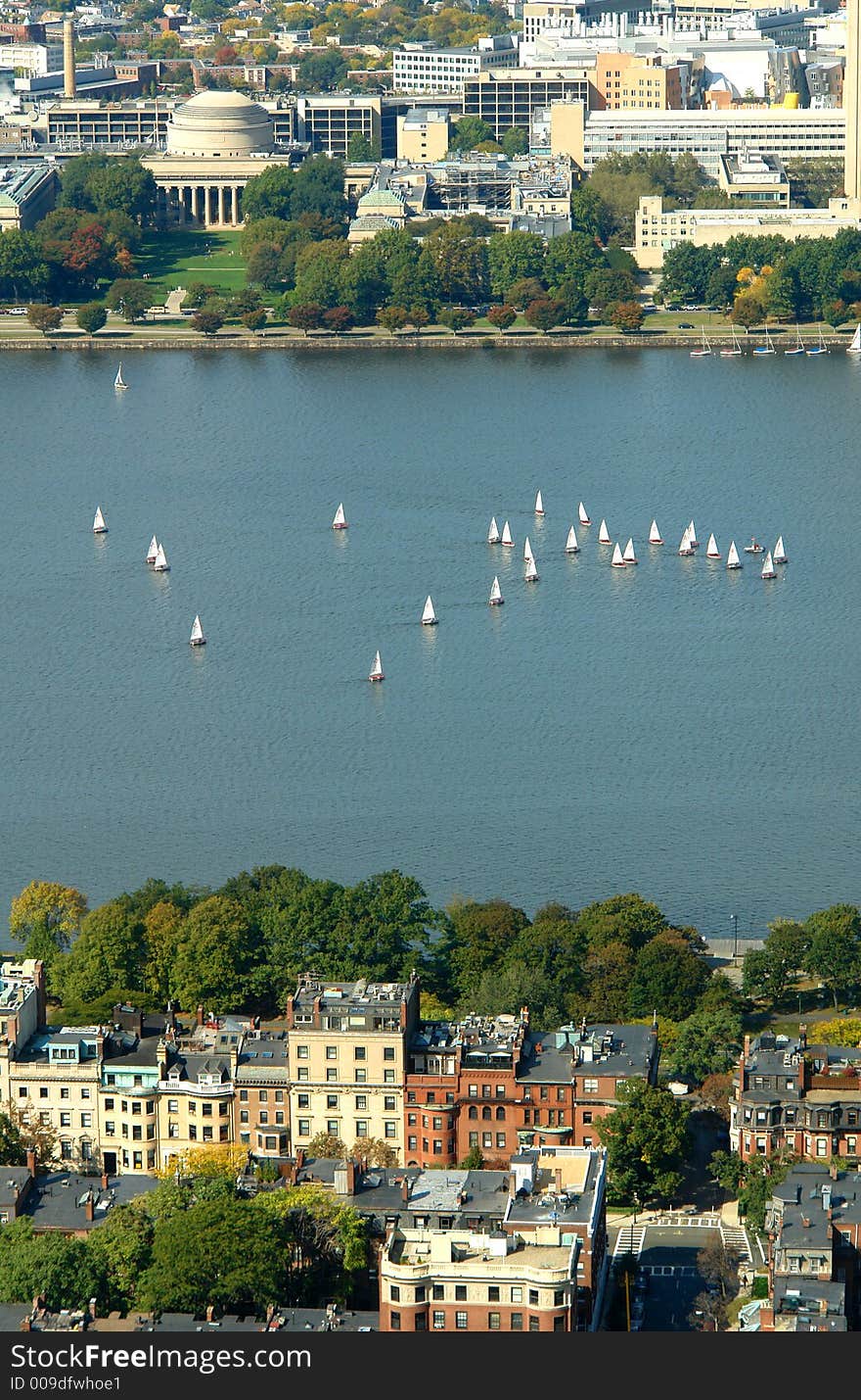 Massachussetts Institute of Technology, MIT in Boston on the Charles river. Massachussetts Institute of Technology, MIT in Boston on the Charles river