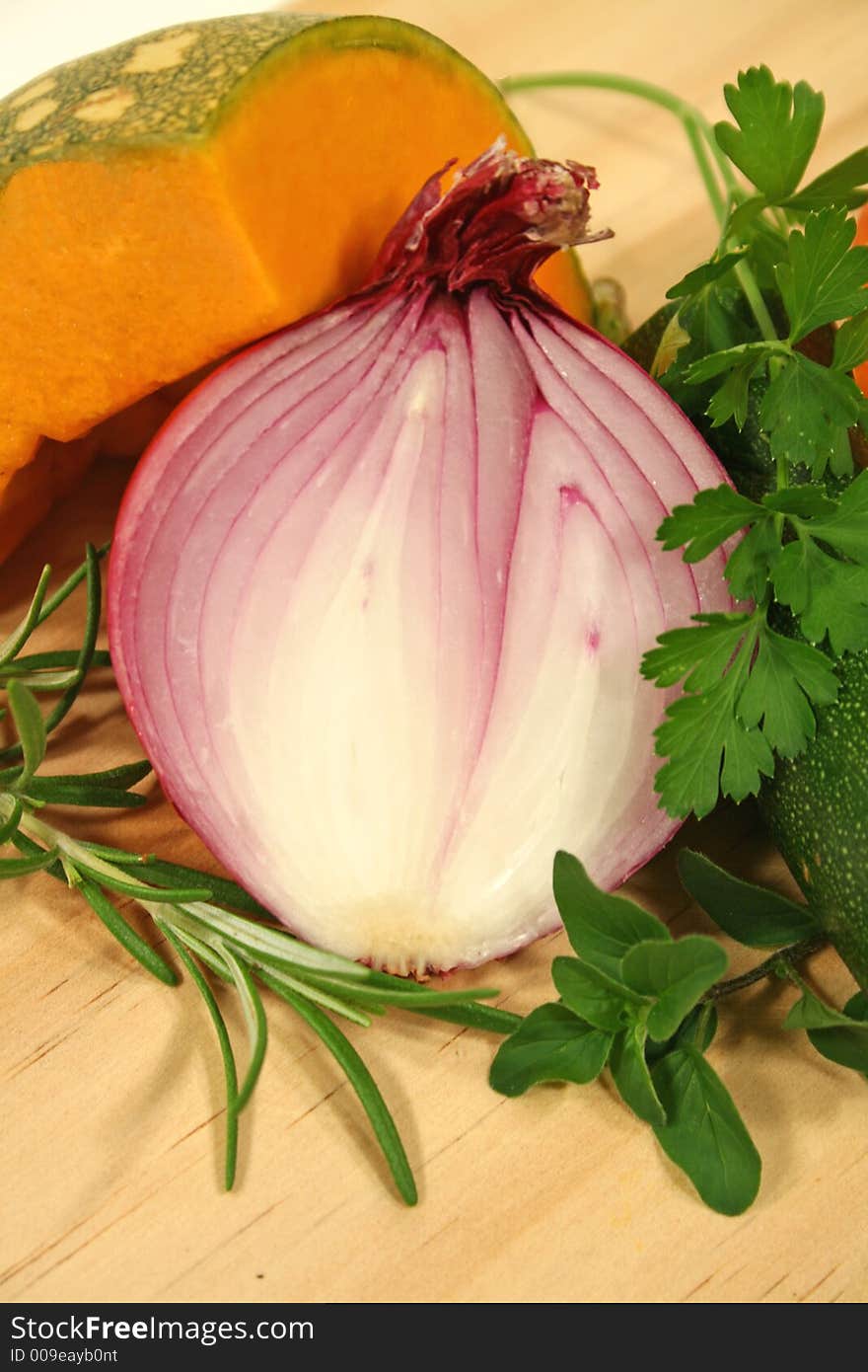 Fresh Herbs And Vegetables