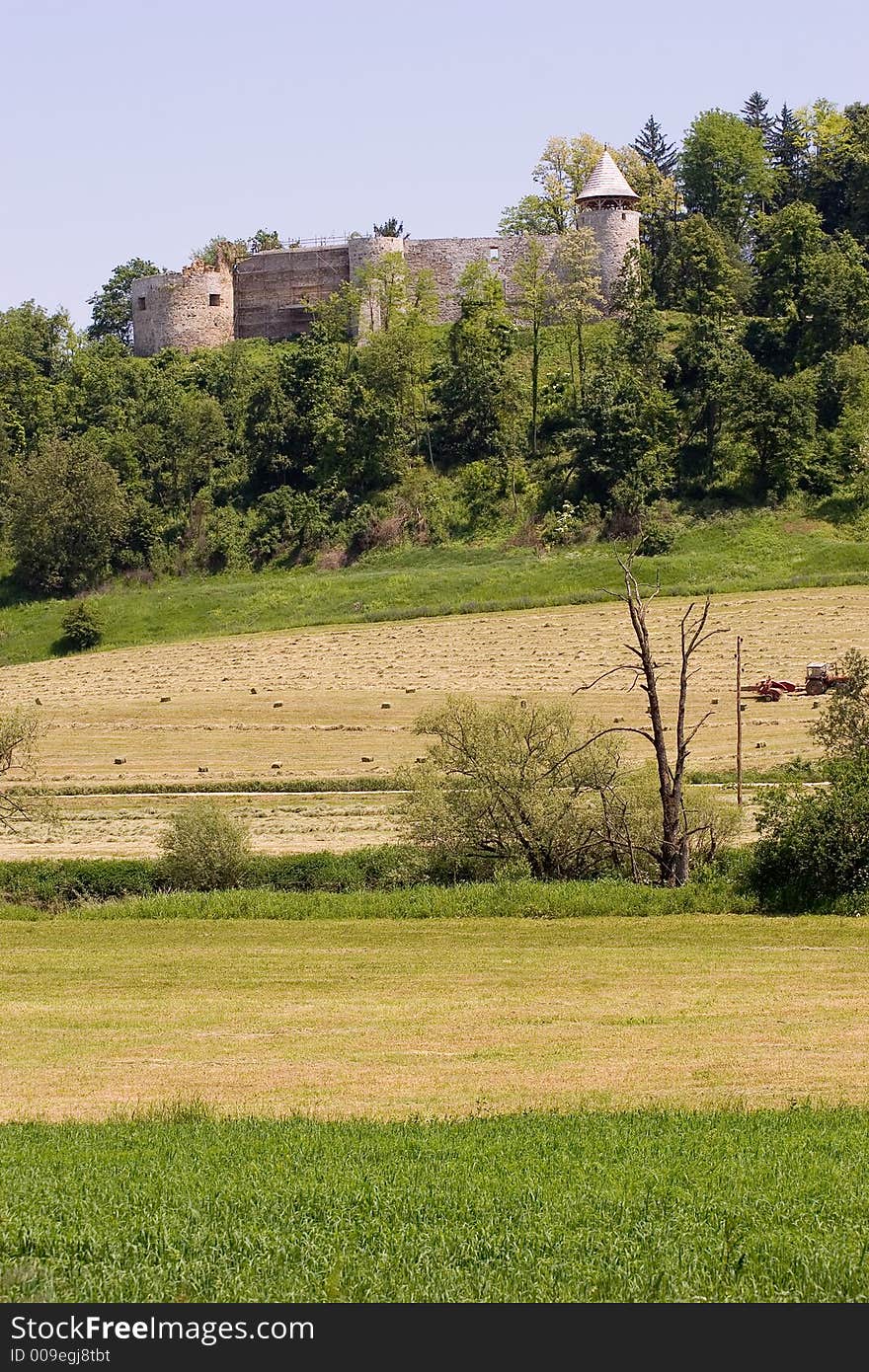 The Old castle in croatia (Castle On River Dobra)