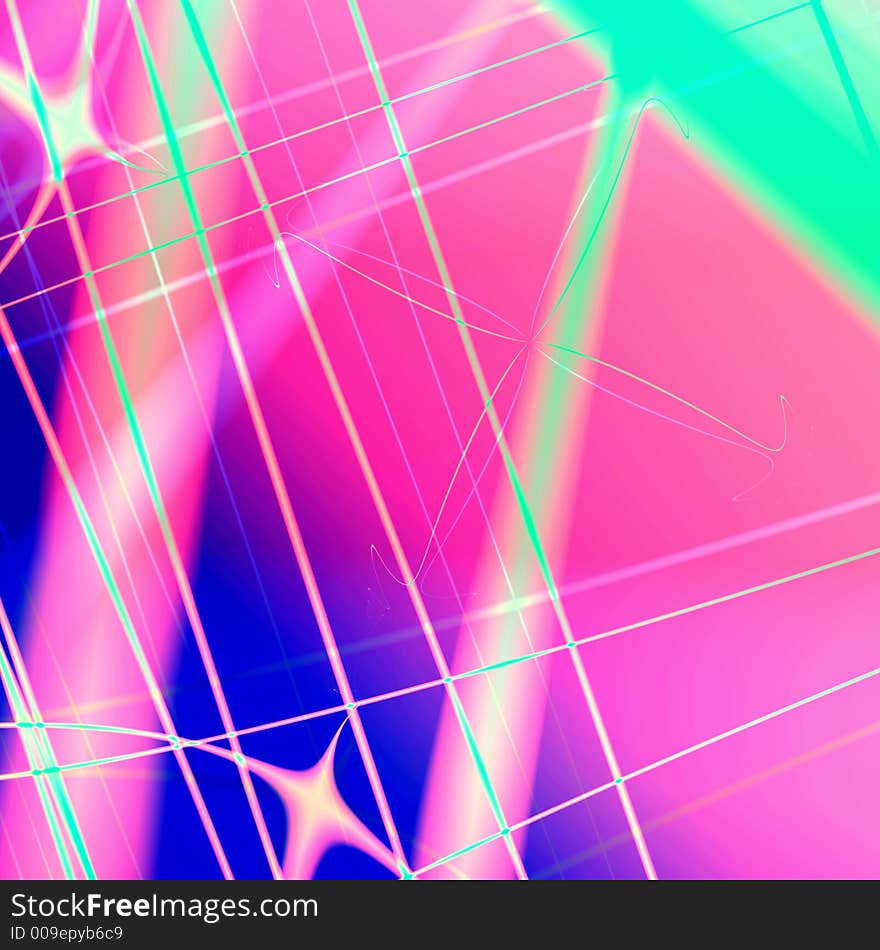 Abstract start on multicolor background. Abstract start on multicolor background