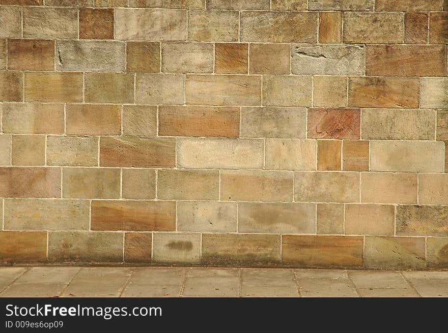 Old brick wall, barracks construction in sydney