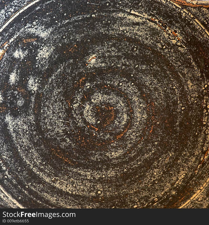 One decorative plate with spiral pattern. One decorative plate with spiral pattern.