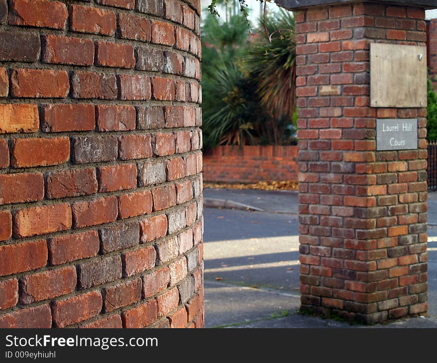 Brick material gate