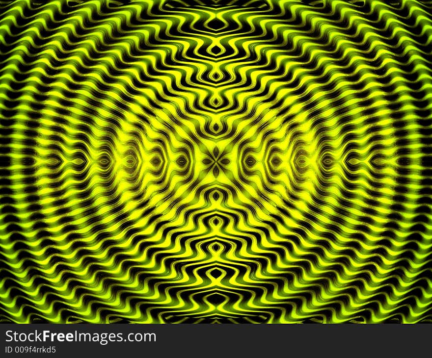 Abstract green Azec sun background