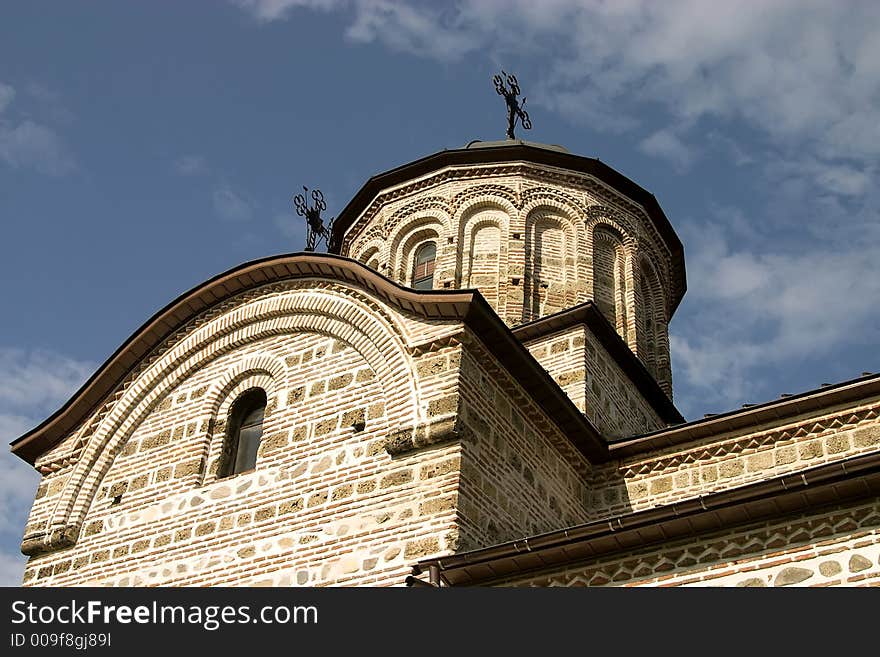 Old hystorical monument stone church in Curtea de Arges - Romania. Old hystorical monument stone church in Curtea de Arges - Romania