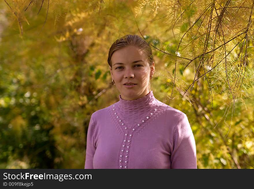 Women portrait in autumn colors. Women portrait in autumn colors