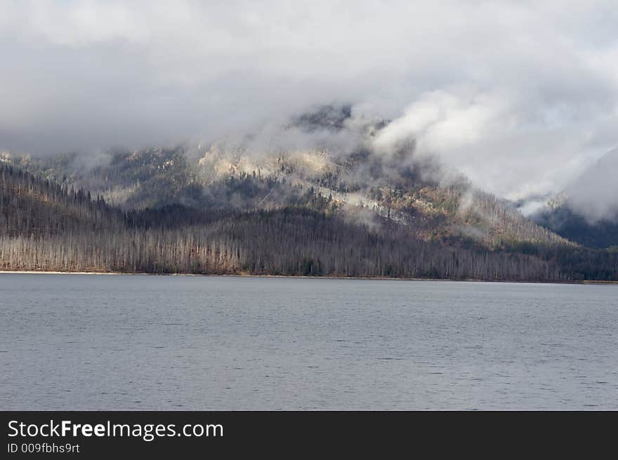 Jackson Lake in front - Grand Teton National Park - landscape format. Jackson Lake in front - Grand Teton National Park - landscape format