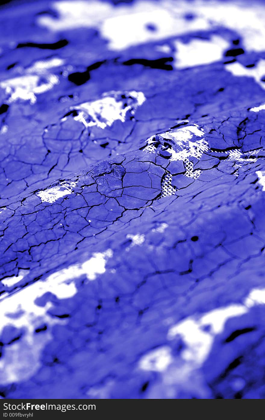 Corrugated iron abstract in blue