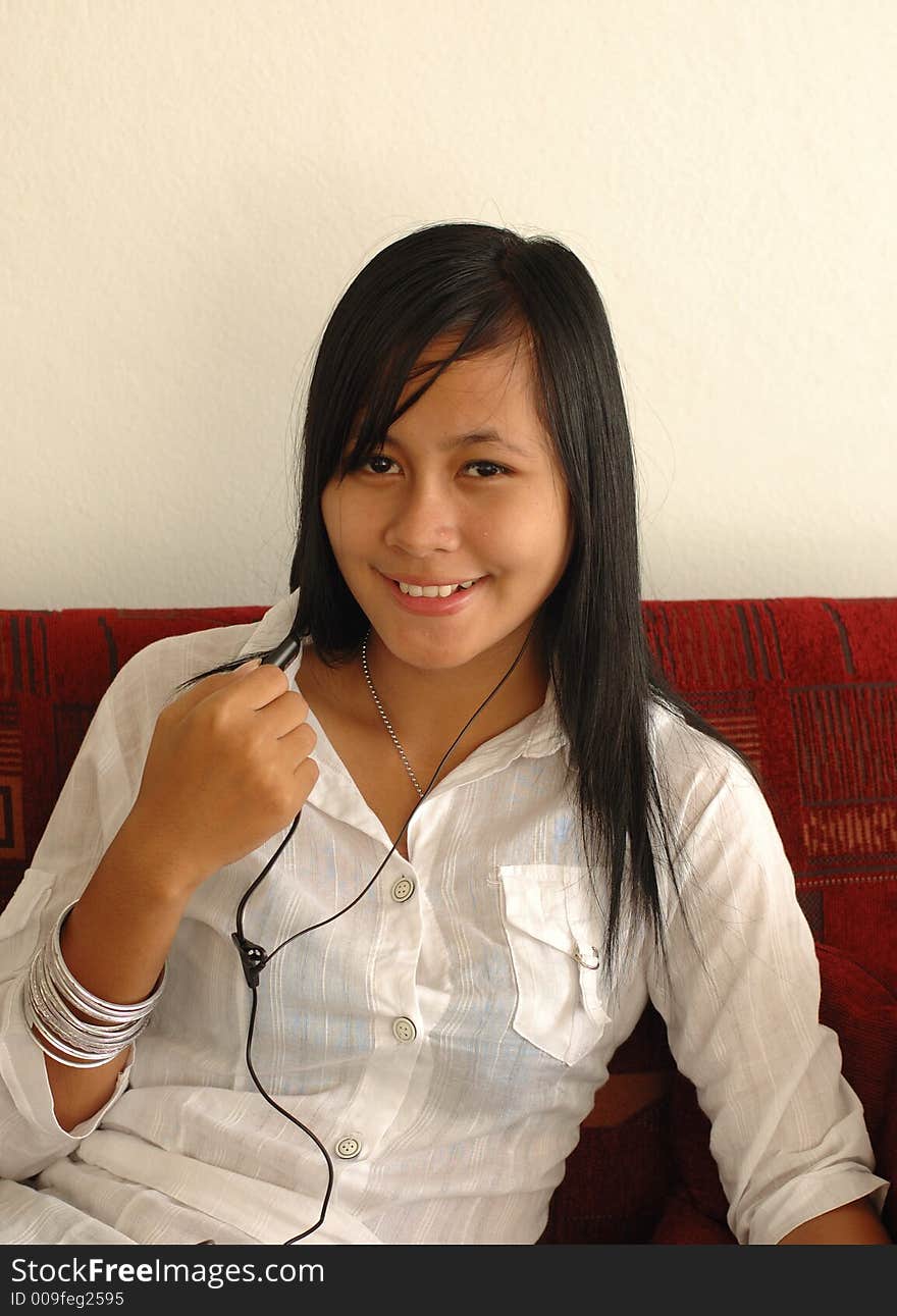 Girl & Headphones