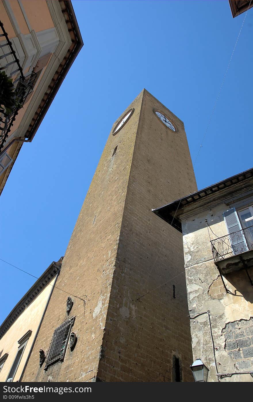 Orvieto Moro tower in Umbria