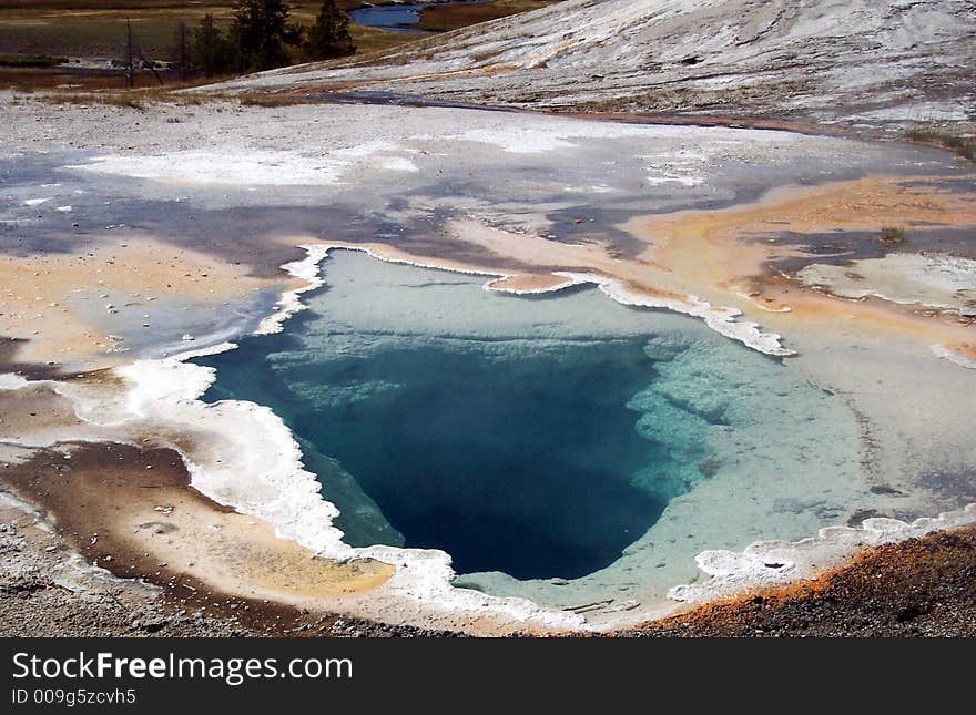 Geyser Pool In Yellowstone