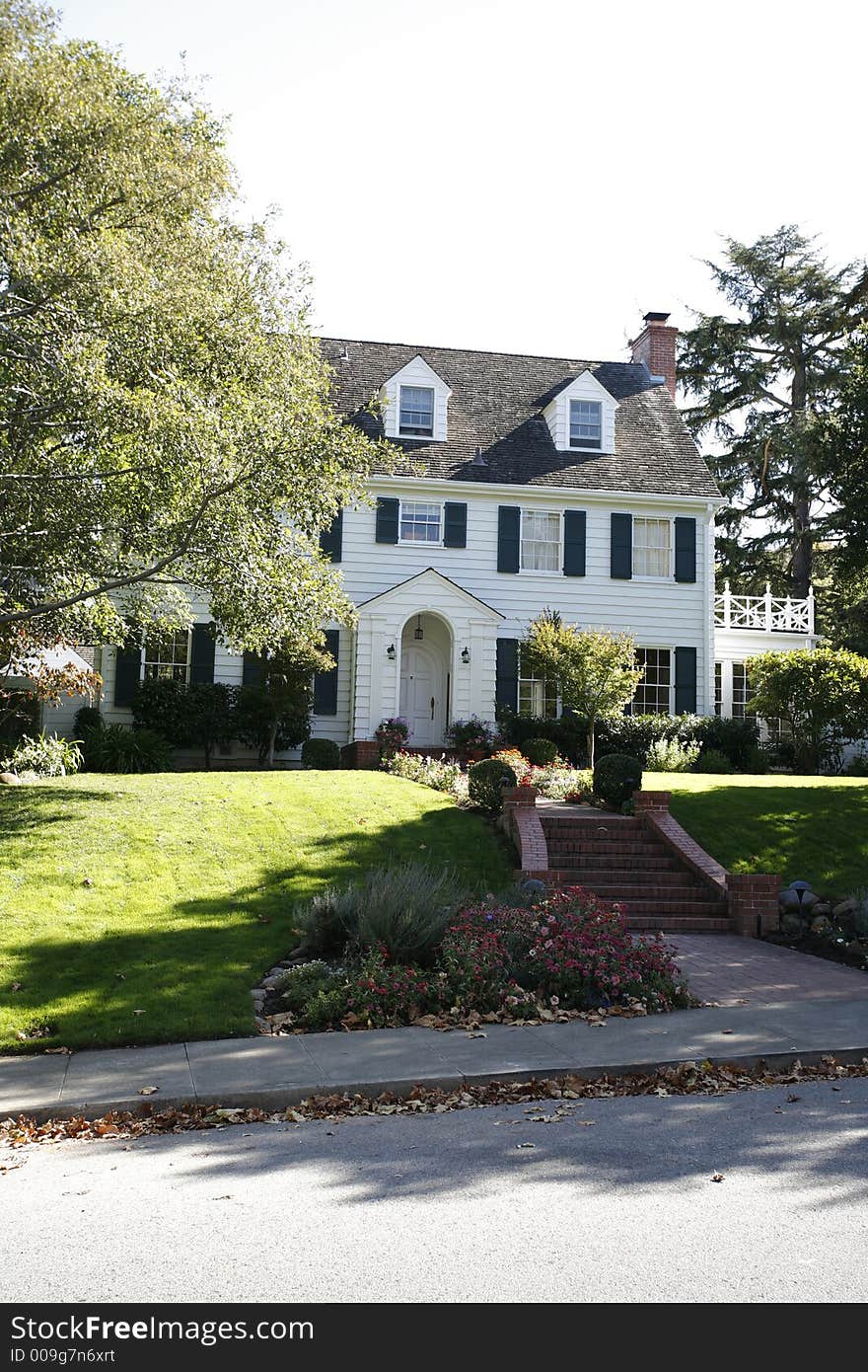 Classic Home on the Peninsula of California south of San Francisco.