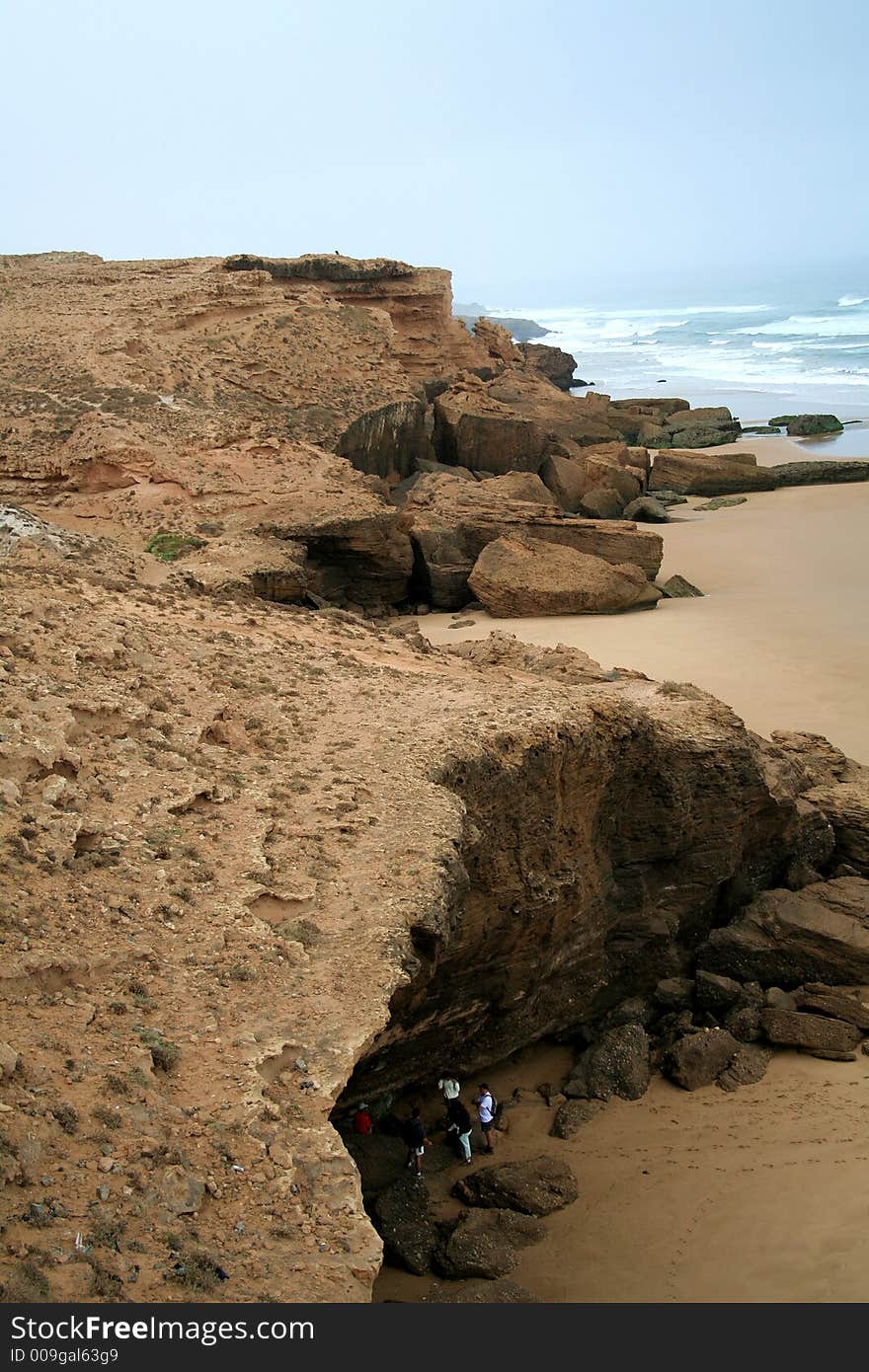 View at the Atlantic's moroccan coast