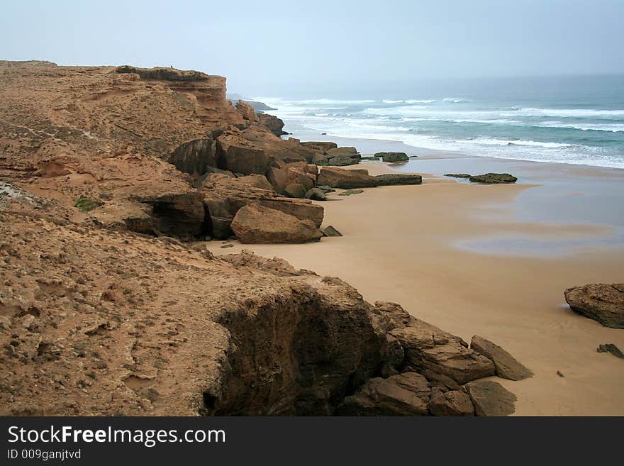 View at the Atlantic's moroccan coast