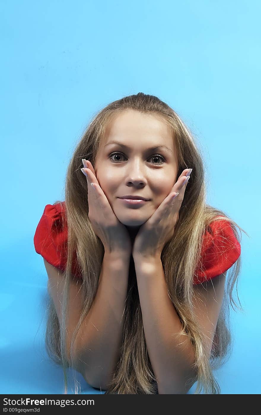 Portrait Of Attractive Beautiful Young Woman