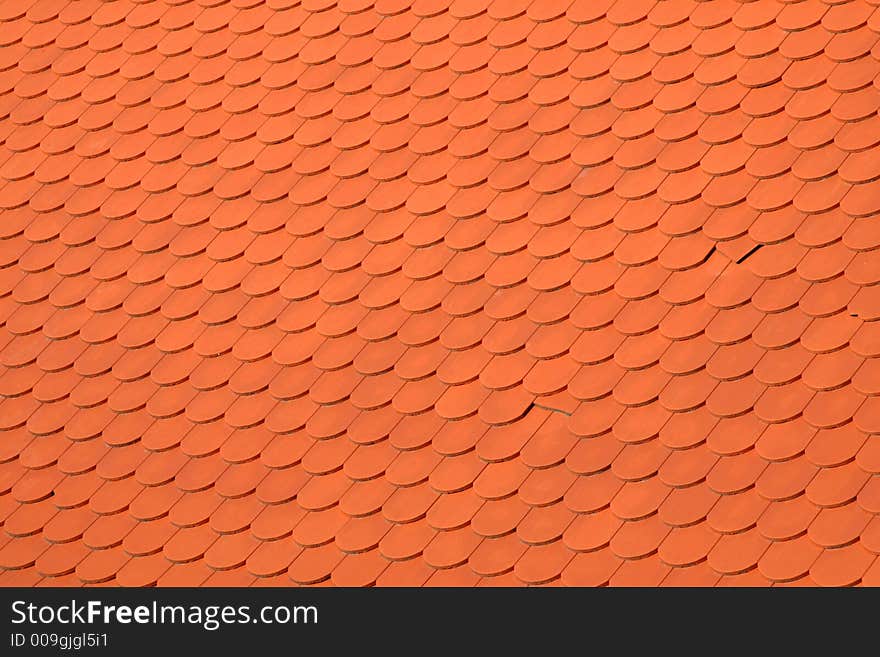 Background From A Red Tile Roof