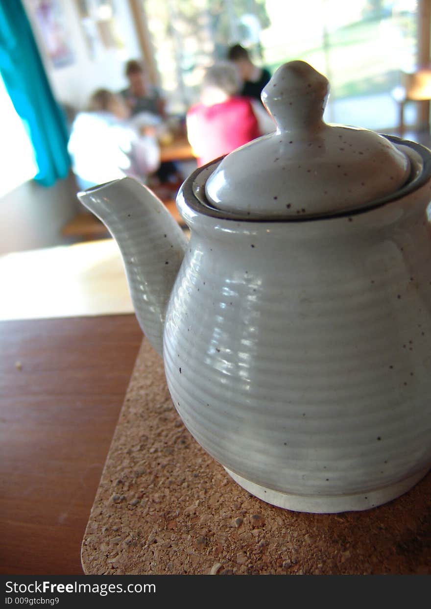 People in the background enjoying a spot of tea. People in the background enjoying a spot of tea