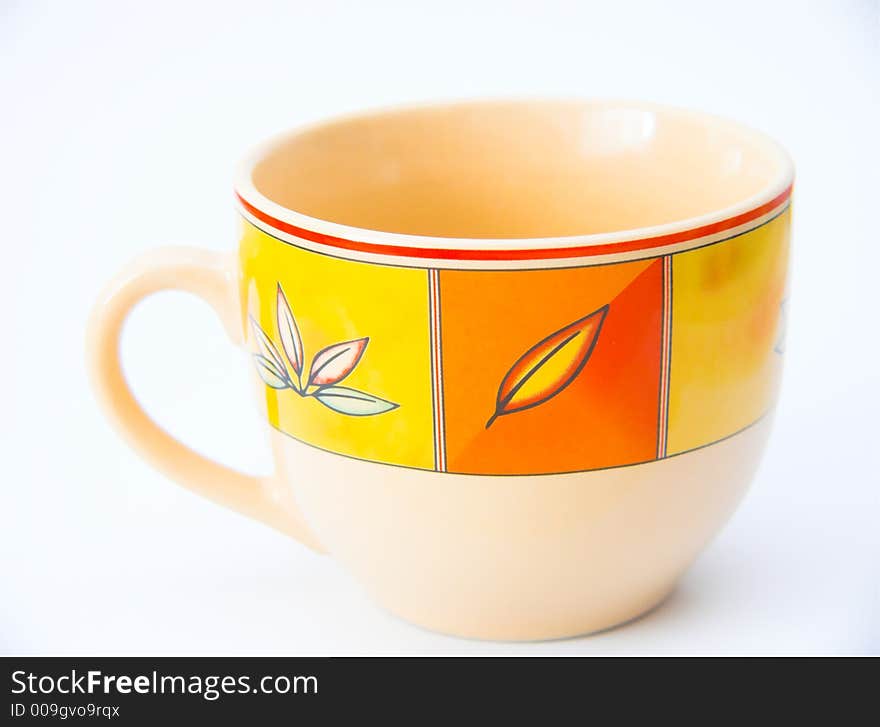 Isolated nice tea mug - decoration