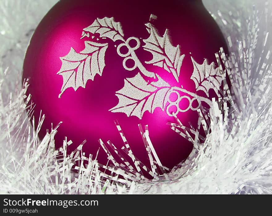 Purple christmas ball for christmas ornament