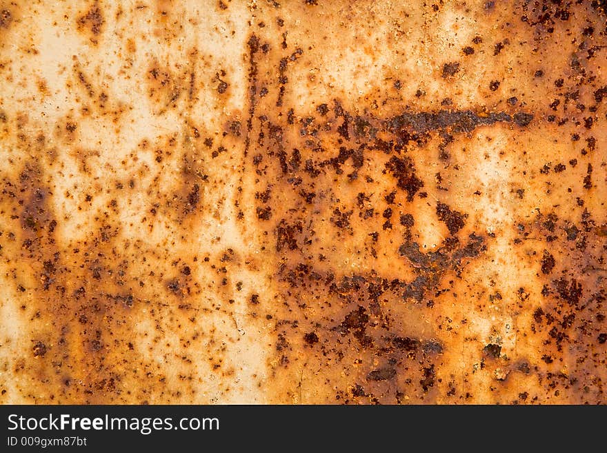 Rusty iron background close up