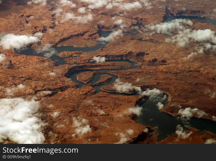 Sinuous river