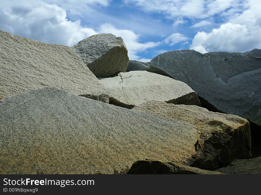 Rocks And Sky